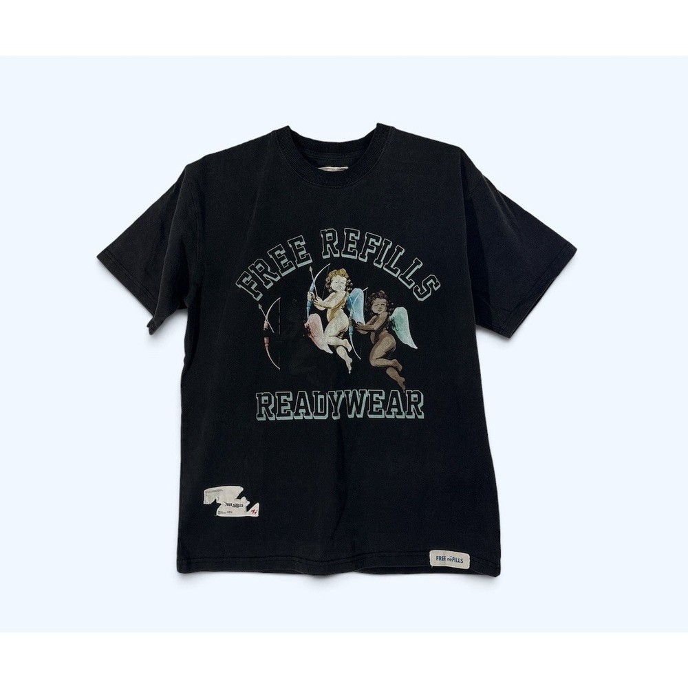 Free Refills Readywear CUPIDS T-Shirt Mens LARGE BLACK